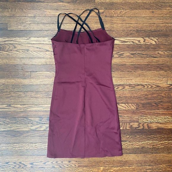 SOLD ❣️ 
Vintage burgundy wine bodycon dress - Picture 2 of 6